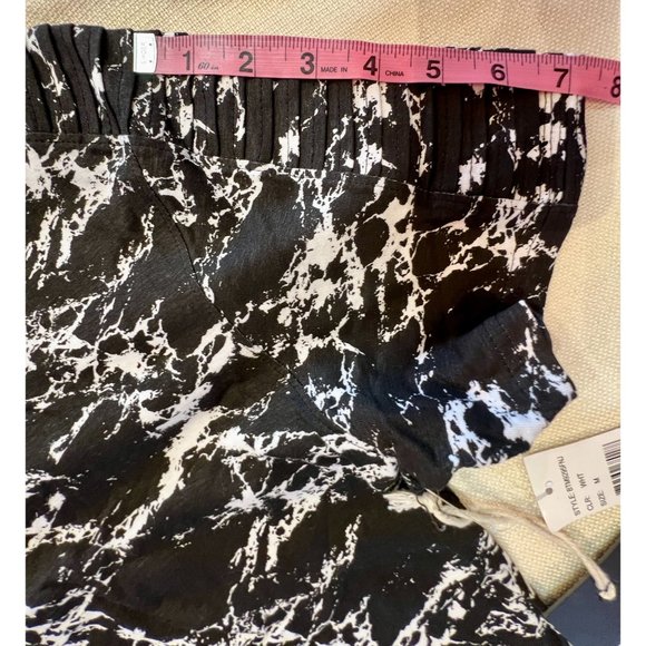 Brooklyn Cloth Side Zip T-Shirt Mens Black White Textured Sleeves Crew Neck Med - Picture 10 of 14